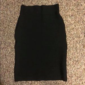 BCBG black bandage pencil skirt